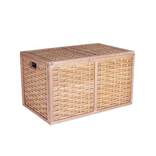 Household Essentials ML5675 Extra Large Wicker Storage Box with Lid