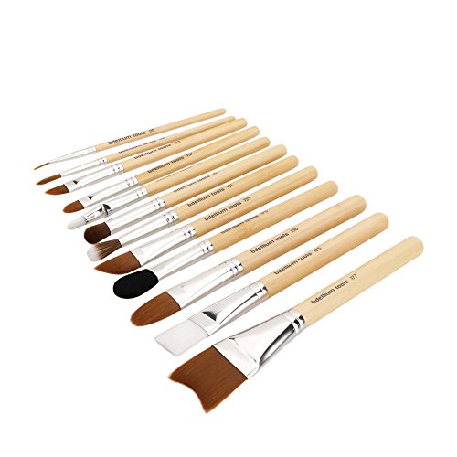 Bdellium Tools Professional Makeup Brush Special Effects SFX Series - 12 pc. Brush Set with Double Pouch (2nd Collection)