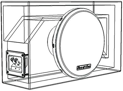 PHOENIX GOLD BASSCASE8 Loaded with 8 Inch 200w RMS Subwoofer Vented Enclosure Bass Box-Compact Size for Easy Installation-Powder Coated Protective Metal Grill - Image 3