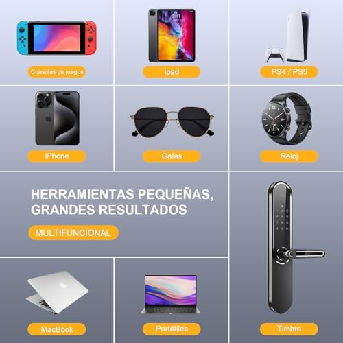 Conjunto de Chaves de Fendas de Precisão 49 IN 1, Pequenas Pontas de Chave de Fendas Portátil Magnética para iPhones, Switch, PS4, PS5, Xbox, PC, Mac, Portátil, Computador, Óculos