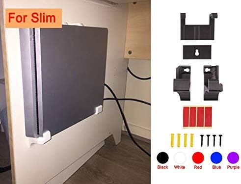 Controller Gamepad Stand Wall Holder Mount Bracket for Xbox Games One PS4 Fat Pro Slim in 3D Print with Screw Sticker