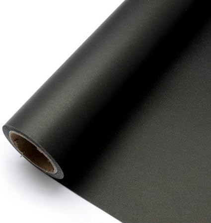 The Waterproof Floral Bouquet Wrap Film Gift Wrapping Paper, 24Inch 33Feet (Black)
