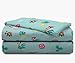 Disney Moana Flower Power 4 Piece Twin Bed Set - Includes Reversible Comforter & Sheet Set - Super Soft Fade Resistant Polyester - (Official Disney Product)