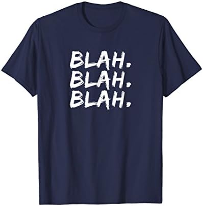 Mens Three Blahs T-Shirt. Soft Grunge Fashion Shirt Medium Navy