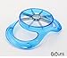 Super Durable Apple Slicer - Cutter - Corer - Wedger - Unique Translucent Blue - Multi Function Divider by OjoLife Innovations - Razor Sharp Stainless Steel Blades - PBA Free - Ergonomic Low Profile