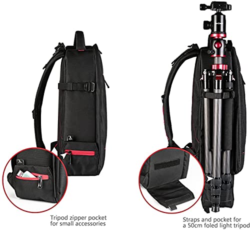 Zaino Per Fotocamera DSLR Impermeabile Con Scomparti Modulari – Traspirante, Imbottito, Per Sportivi E Viaggi