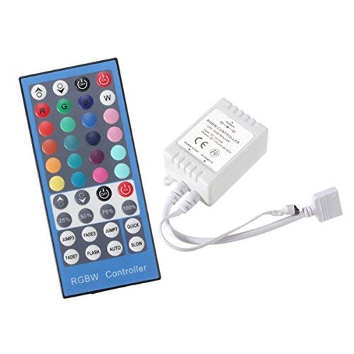 Macerdonia Lights & Lighting - 40 Keys Rgbw Controller Ir Remote Dc12-24v For Led Strip Rgb White Light