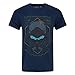 Halo 5 Official Mens Locke HUD Helmet T-Shirt (2XL) (Blue)