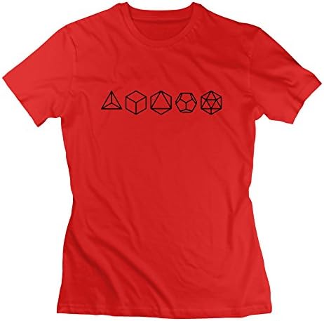 X112 Various Cube Tee Shirts For Womens XL Red