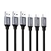 AUKEY USB C Cable 3.3ft Braided [3 Pack] USB 3.0 Type C Cable Fast Charge for Samsung Galaxy S8 S8 Plus Note 8, LG V30 V20 G6 G5, HTC U11/10 and More