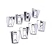 TOPNEW Chrome Door Hinge Covers Molding Trim Hood Hinge Kit for 2007 - 2016 Jeep Wrangler JK Unlimited 4 Door-8 Pcs