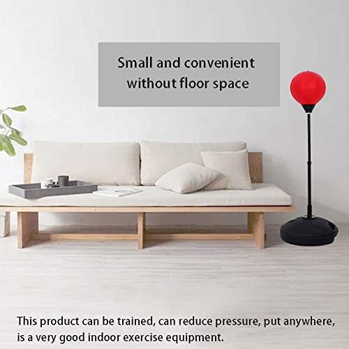 Amylovern Boxing Ball Set, Adult Boxing Ball and Adjustable Height Stand - Strong Durable Spring Withstands Tough Hits for Stress Relief & Fitness