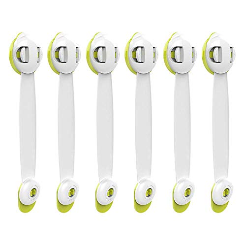 SMBOX Child Safety Cabinet Locks Latches Child Proof Drawer Locks No Drill Adhesive Toddler Security Baby Safety Locks For Closet, Cupboard, Fridge, Refrigerator, Freezer, Trash, Oven, Dishwasher