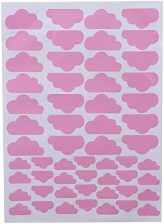 Mzwodmu 38Pcs/Set Cloud Wall Sticker Kids Room Vinyl Art Nursery Decal Home DIY Decor Pink