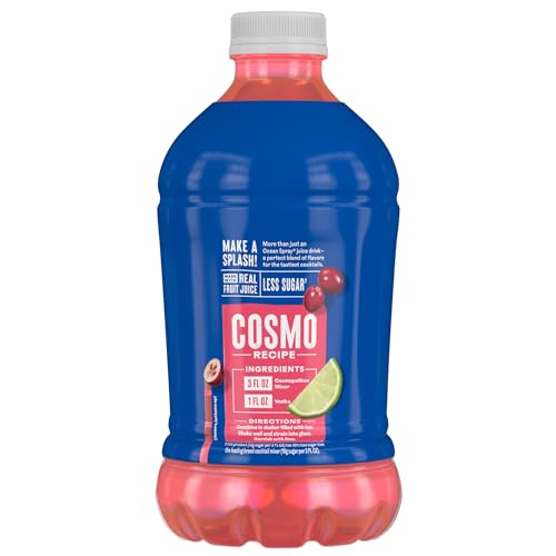 OCEAN SPRAY® COSMOPOLITAN COCKTAIL MIXER, DRINK MIXER MADE WITH REAL FRUIT JUICE, 32 FL OZ BOTTLE