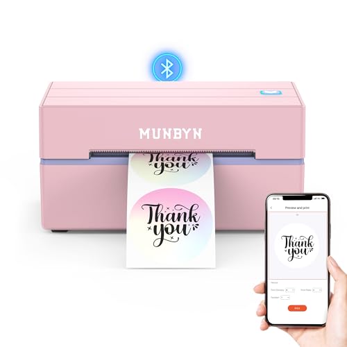 MUNBYN Bluetooth Thermal Label Printer