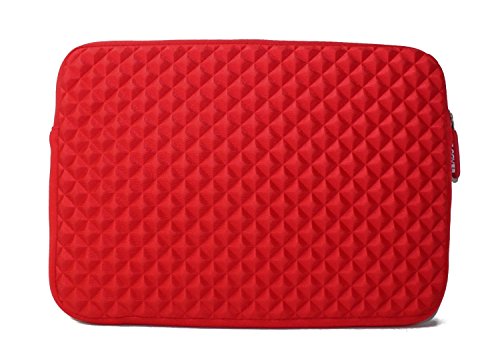 Amazing Accessory (TM) Durable Diamond Shock-Resistant Laptop Sleeve (RED) for ASUS Transformer Book TX300
