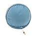 Women Girls Lightweight Folding Drawstring Travel Toiletry Jewelry Makeup Cosmetics Storage Bags Organizer Bucket Style Portable Essential Bags in Bag Box Kit wtih Small Mesh Pocket+Mini Transparant PVC Pouch (Blue)