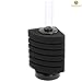 SunGrow 6-Layer Betta Corner Filter - Provides Biological and Chemical Filtration - Easy to setup, just connect to Air pump - Promotes Colonization of Nitrifying Bacteria - Ideal for Small Fish Tanks