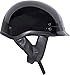 Fuel Helmets SH-HHGL16 HH Series Half Helmet, Gloss Black, Large