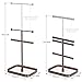 Keebofly Jewelry Stand Organizer,2 Pack Necklace Organizer Display with Adjustable Height for Necklaces Bracelet Earrings and Ring Bronze