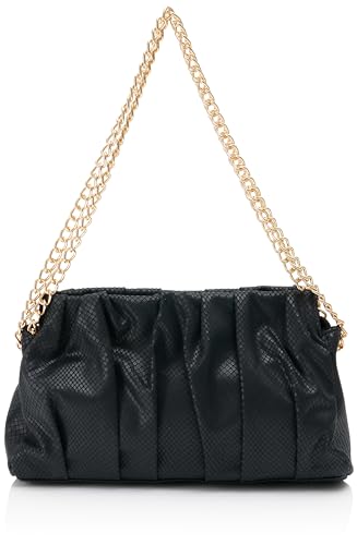 caspio Women's Damen Schultertasche, SCHWARZ