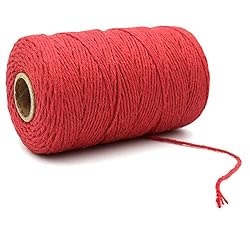 200M/656Feet Cotton String,Red String,Cotton Cord