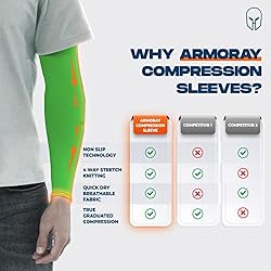 ARMORAY Arm Sleeves for Men or Women - Tattoo Cover