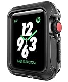 V85 Compatible Apple Watch Case 42mm, Shock-proof and Shatter-resistant Protector Bumper iwatch Case Compatible Apple Watch Series 3, Series 2, Series 1, Nike+,Sport, Edition Black