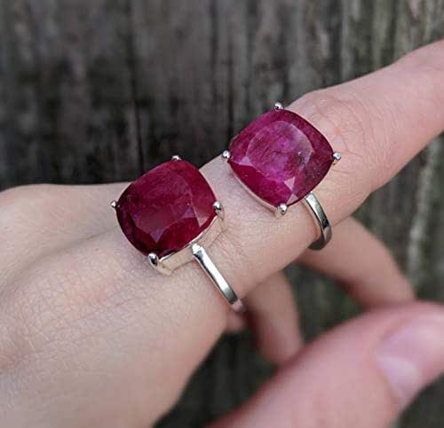 Amazon.com: Large Natural Ruby Ring : Handmade Products