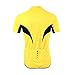 ARSUXEO Men's Slim Fit Cycling Jersey Short Sleeves Bike Bicycle MTB Shirt Yellow Size Large