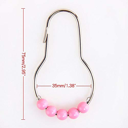 image for Amazer 2 Pack Shower Curtain Hooks Rings, Stainless Steel Rust-Resista