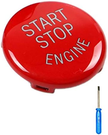 Red Car Engine Start Stop Switch Button Replace Cover For E Chassis BMW E60 E70 E71 E90 E92 (E Chassis (Red))