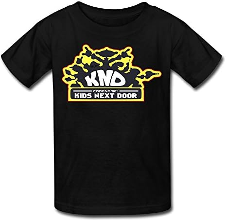 LUYI Kid's Codename Kids Next Door KND Logo T Shirt L Black