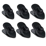 Shindel Rotate Mount Cable Clothing Clip Shirt Clips for Headphone Earphone and Headset Cable and Wire, 6 PCS