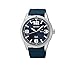Seiko Men's Blue Dial Blue Nylon Strap Solar Watch