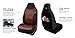 FH Group FH-PU160114 PU Classic Leather Seat Covers Brown/Black, Airbag Compatible and Split Bench-Fit Most Car, Truck, SUV, or Van