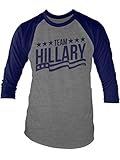 LOGOPOP NAVY BLUE Team Hillary Unisex Adult Raglan T-shirt