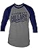 LOGOPOP NAVY BLUE Team Hillary Unisex Adult Raglan T-shirt