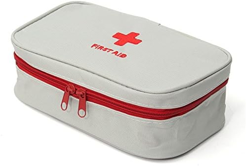 ASHshop Portable First Aid Empty Kit Pouch Tote Small First Responder Storage Bag Compact Emergency Survival Bag Medicine Bag for Home Office Travel Camping Sport Backpacking Hiking Cycling Gym Car Outdoor