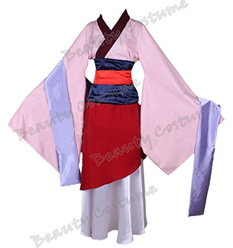 Beauty Costume Chinese Heroine Hua Mulan Dress Halloween Outfit