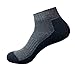 Mens Running Socks - Mens Ankle Socks Size 10-13 - Athletic Workout Socks for Men 6-pack (Black/Grey, 10-13)