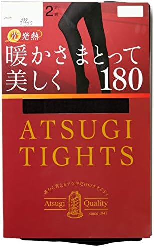 [アツギ] タイツ ATSUGI TIGHTS (アツギタイツ) 暖かさまとって美しく 180デニールタイツ 180d 抗菌防臭 光発熱 桜エキス配合 ＜2足組＞ レディース TL20002P