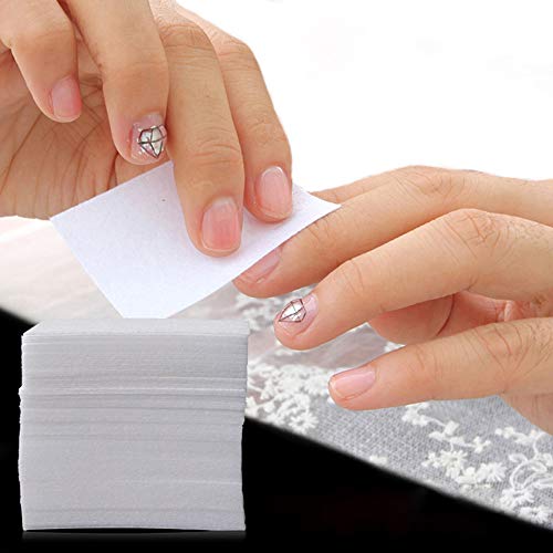 YIMART 325pcs Gel Nail Remover Wraps Lint Free Nail Art Gel Polish Remover Cotton Pad Nail Wipe Nail Polish Remover (A) - Thumbnail 5