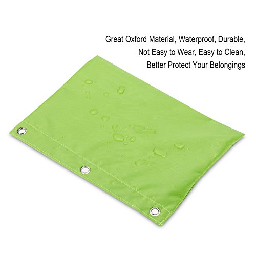 6 Pieces Binder Pencil Pouch with Zipper Pulls 3-Ring with Clear Window Pencil Case with Binder Rings - Thumbnail 3