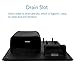 iDLEHANDS Silicone Toothbrush Holder - Bathroom Storage Organizer Wall Mounted for Small Toiletry Items Shower Organizer and Razor Holder (Black)