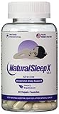 Natural Sleep X - The All-in-One Natural Sleep Aid - Unique Blend of Melatonin, 5-HTP, Valerian, GABA, Chamomile, Herbal Extracts, Vitamins, Minerals and Amino Acids - 60 Veggie Capsules
