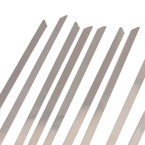 Stainless Steel Zip Ties Wraps, TAKSDAI 100pcs 11.8" Metal Tie Wraps Ties Straps Wrapping Exhaust Pipes Exhaust Wrapping Header Wrap - Thumbnail 6