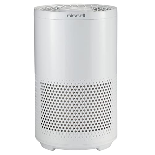 BISSELL MYair Pro Air Purifier with HEPA Filter for Small Room and Home, Quiet Air Cleaner for Allergens, Pets, Dust, Dander, Pollen, Smoke, Hair, Odors, 3139A , White