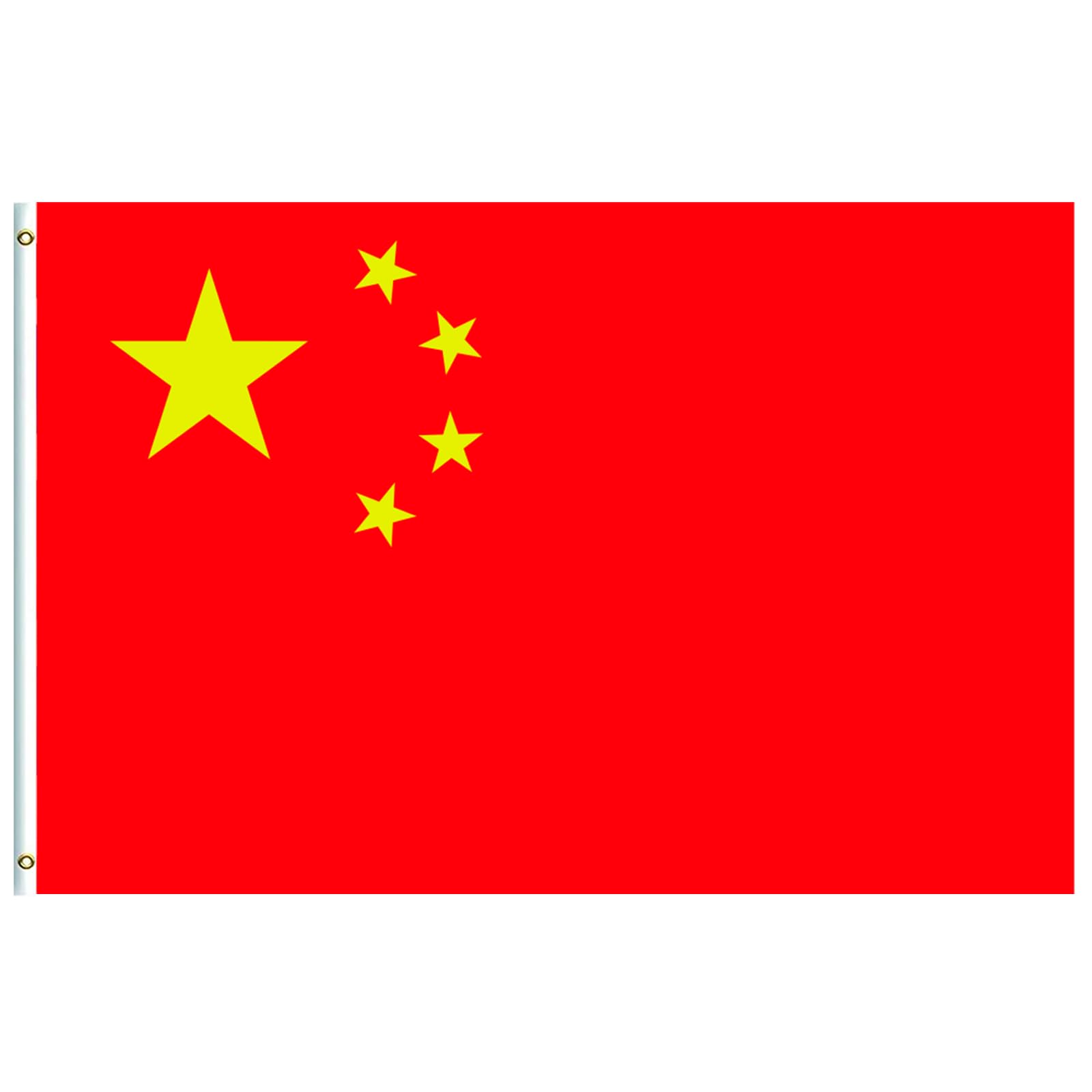 5x3ft Large China Flag Chinese Flag for 2024 Decorations, Big China Flag for Games 2024 Football Sports Events Celebration Parade Bar Garden Outdoor Party Decorations